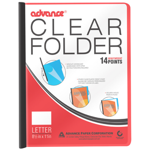 Advance Clear Slide Folder - Letter
